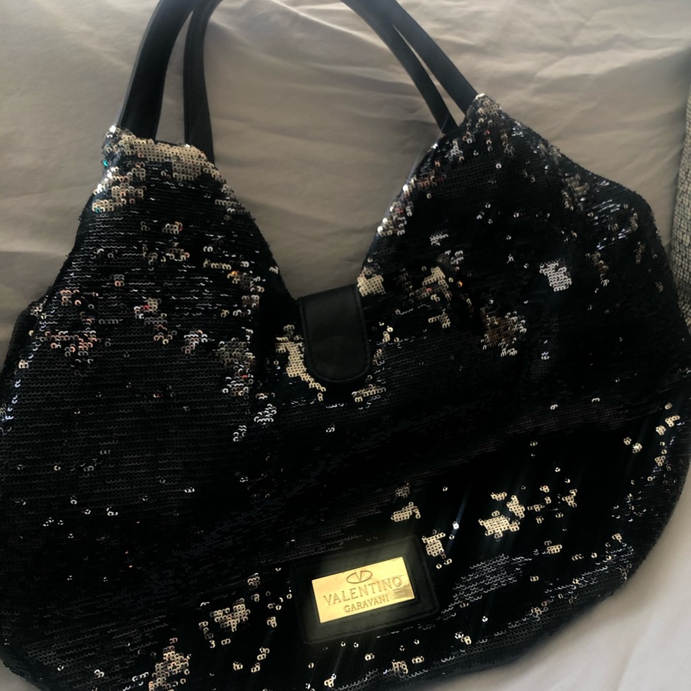 Valentino Sequin Tote Bag